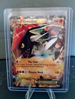 Pokemon Groudon EX XY42 XY Promos Holo Card English Edition MP - Image 1
