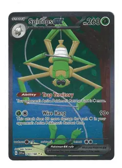 Spidops EX - SIR Pokemon Scarlet & Violet Base Set #243/198 NM - Image 1