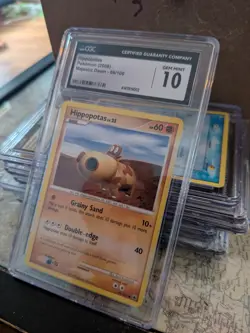 CGC 10 GEM MINT 2008 Pokemon EX Majestic Dawn 66/100 Hippopotas - Image 1