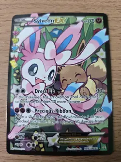 Sylveon EX RC32/RC32 Full Art Holo Pokemon Generations Radiant Collection MP - Image 1