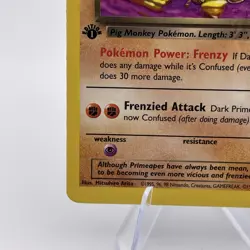 DARK PRIMEAPE 2000 Pokemon Team Rocket 1st EDITION Uncommon POKEMON 43/82 - Image 3