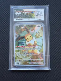 Eevee SVP 173 - Pokemon Prismatic Evolutions Black Star Promo - ACE 10 GEM MINT - Image 1