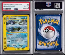 Pokemon 2002 Expedition Blastoise Holo PSA 8 - Image 3