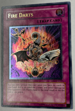 Yugioh CRV-EN049 Fire Darts Ultimate Rare 1st Ed. Vintage Original NM - Image 2