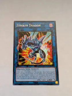 Yugioh! 1x Striker Dragon RA01-EN046 Platinum Secret Rare 1st Ed NM - Image 1