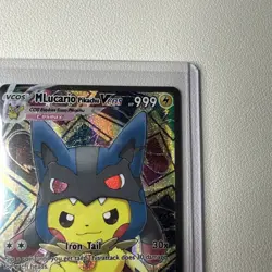 Pikachu Cosplay Mega Lucario Pokemon Custom ACG Card Holo Foil Anime Cosplay - Image 4