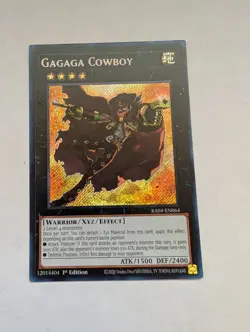 Gagaga Cowboy (Secret Rare) RA04-EN064 NM 1st Edition Yugioh - Image 1
