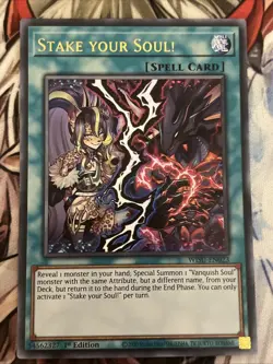 YUGIOH STAKE YOUR SOUL ULTRA RARE 1ST NEAR MINT WISU-EN023 - Image 1