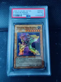 Elemental Hero Bladedge 1st edition - Yugioh Ultimate Rare -PSA 8 - Image 1