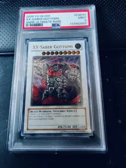 2009 YUGIOH - XX-SABER GOTTOMS ULTIMATE RARE -PSA Mint 9 - Image 1