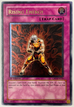 Yugioh CRV-EN056 Rising Energy Ultimate Rare 1st Ed. Vintage Original NM - Image 1