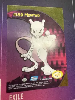 2000 Topps Pokemon Mewtwo #150 Clear Card PC5 LP - Image 4