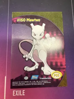 2000 Topps Pokemon Mewtwo #150 Clear Card PC5 LP - Image 5