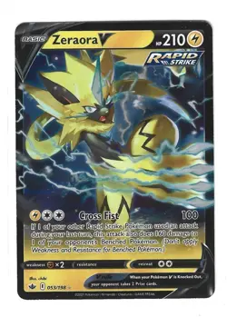 Zeraora V - 053/198 - Pokemon Chilling Reign Sword & Shield Ultra Rare Card NM - Image 1