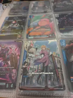Gundam Card Game English GD01 A Show Of Resolve U+ Alternate Art - Image 1