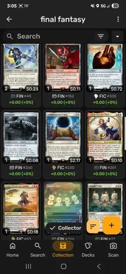 Magic the Gathering Final Fantasy Card Lot 214 Count All Card Rarities & Sleeved - Image 3