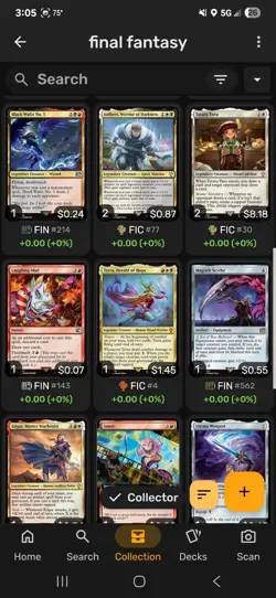 Magic the Gathering Final Fantasy Card Lot 214 Count All Card Rarities & Sleeved - Image 4