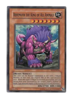 Yu-Gi-Oh Behemoth The King Of All Animals FET-EN014 Unlimited Super Rare MP Card - Image 1