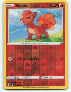 Vulpix 029/264 reverse holo, Pokemon Fusion Strike card NM - Image 1