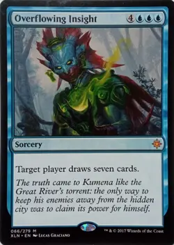 066/279 OVERFLOWING INSIGHT MYTHIC IXALAN MTG CARD - Image 1