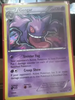 Gengar 60/162 Holo Rare XY Breakthrough Pokemon Card MP - Image 1