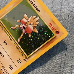 1999 Pokemon Card Base Set Hitmonchan 8/130 #78HOLO Never Played - Image 4