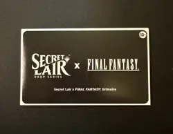 MTG Secret Lair x Final Fantasy - Grimoire - NON Foil - Sealed - IN HAND 🖐 - Image 1