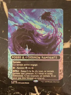 MTG EOS Borderless Stellar Sights 9 - Creeping Tar Pit FR - NM French - Image 1