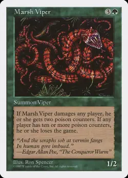 MTG - Marsh Viper - Fifth Edition - X1 - (NM) - - Image 1