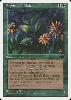 MTG - Argothian Pixies - Chronicles - X1 - (NM) - - Image 1