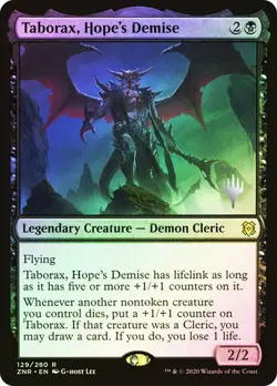 Magic The Gathering MTG TABORAX, HOPE'S DEMISE FOIL Zendikar Rising Promos NM - Image 1