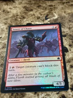 SOWER OF CHAOS Magic the Gathering MTG Foundations Foil - Image 1