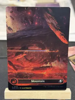 Mountain 0265 (Borderless) FOIL #265 (NM) Edge of Eternities EOE Magic MTG - Image 1