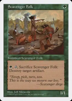 MTG - Scavenger Folk - Fifth Edition - X1 - (NM) - - Image 1