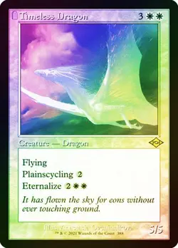 MTG TIMELESS DRAGON RETRO FRAME ETCHED FOIL Modern Horizons 2 NM - Image 1