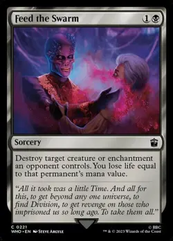 Magic The Gathering MTG FEED THE SWARM Doctor Who NM Near Mint - Image 1