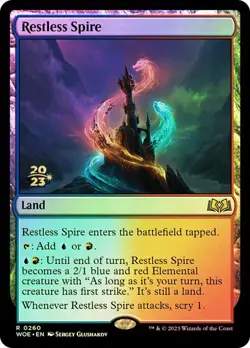 Magic The Gathering MTG RESTLESS SPIRE FOIL Wilds of Eldraine Prerelease NM - Image 1