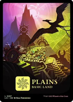 MTG PLAINS (287) FULL ART FOIL The Lost Caverns of Ixalan NM - Image 1