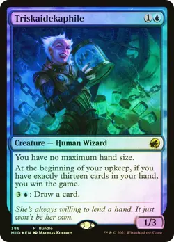 Magic The Gathering MTG TRISKAIDEKAPHILE FOIL Innistrad: Midnight Hunt Promos NM - Image 1