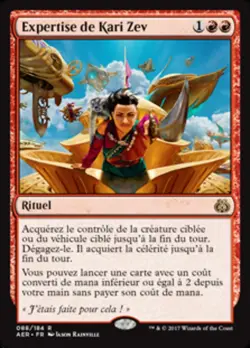Magic The Gathering MTG KARI ZEV'S EXPERTISE FRENCH Aether Revolt NM Near Mint - Image 1