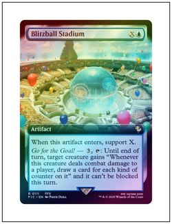 1x Blitzball Stadium, Foil, Extended Art, Final Fantasy, Magic MTG NM - Image 1