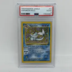 1999 Pokemon Jungle Set - Vaporeon Holo Rare #12/64 - PSA 4 VG-EX Fresh Grade - Image 1