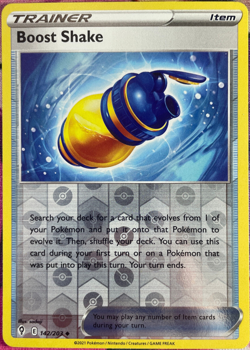 Boost Shake Reverse Holo - 142/203 - Evolving Skies Pokemon 2021 - Image 1