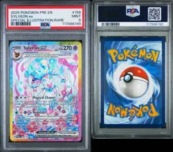 2025 POKEMON PRE EN-PRISMATIC EVOLUTIONS ILLUSTRATION RARE #156 SYLVEON EX PSA 9 - Image 3