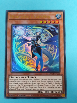 Yugioh Justice Hunters - DRACOTAIL FAIMENA - JUSH-EN002 Ultra Rare 1 Edition NM - Image 1