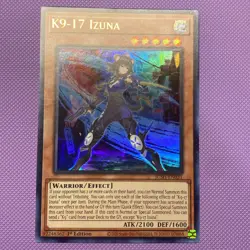 Yugioh Justice Hunters - K9-17 IZUNA - JUSH-EN031 Ultra Rare 1 Edition NM - Image 1