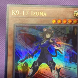 Yugioh Justice Hunters - K9-17 IZUNA - JUSH-EN031 Ultra Rare 1 Edition NM - Image 5