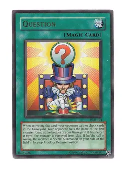 Yugioh Question PGD-104 Pharaonic Guardian Rare TCG Card MP - Image 1