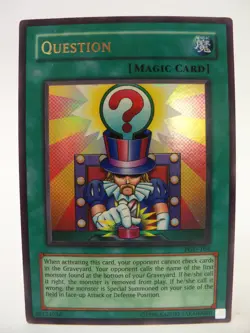 Yugioh Question PGD-104 Pharaonic Guardian Rare TCG Card MP - Image 3