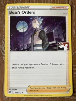 Pokemon Play! Prize Pack Series 3 Holo Boss’s Orders 132/172 Cosmos NM - Image 1